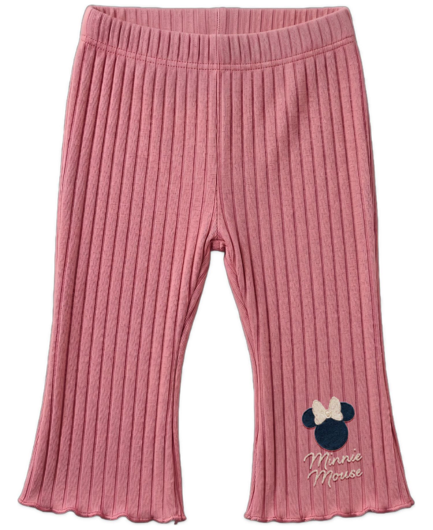 Baby Girls' Minnie Mouse Bow Print Sweatshirt and Ribbed Leggings, 2-Piece Set