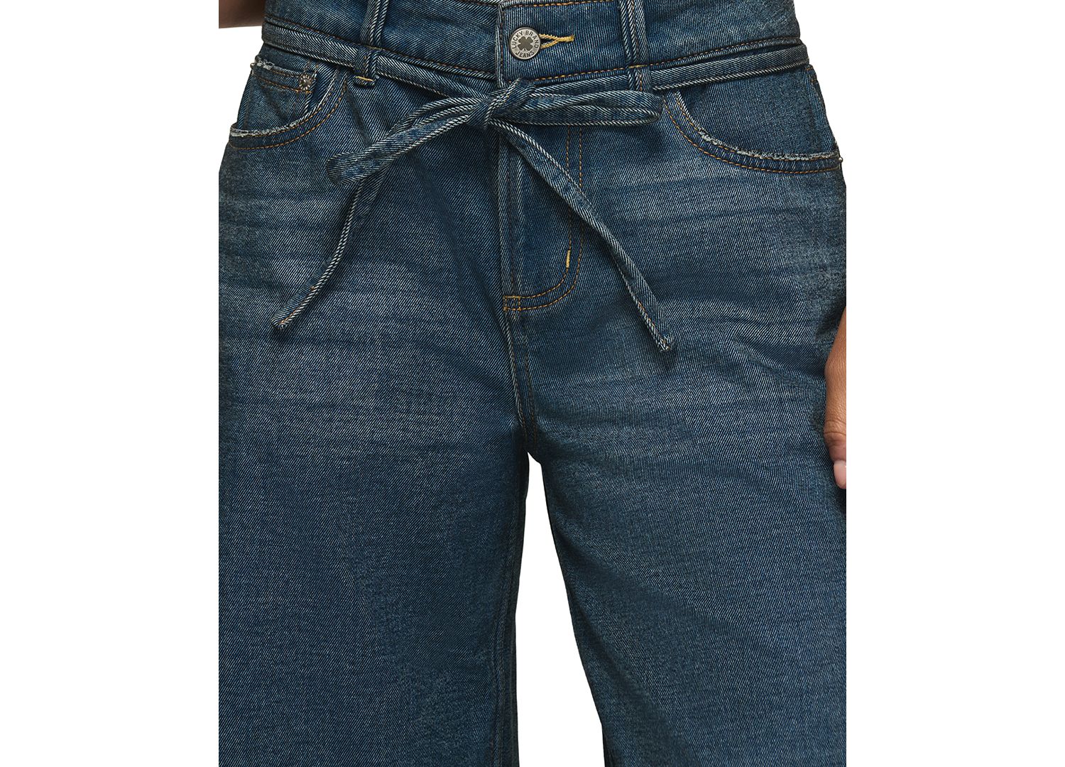 Women's Liquid Denim Luxe High-Waisted Wide-Leg Medium Rinse Jeans