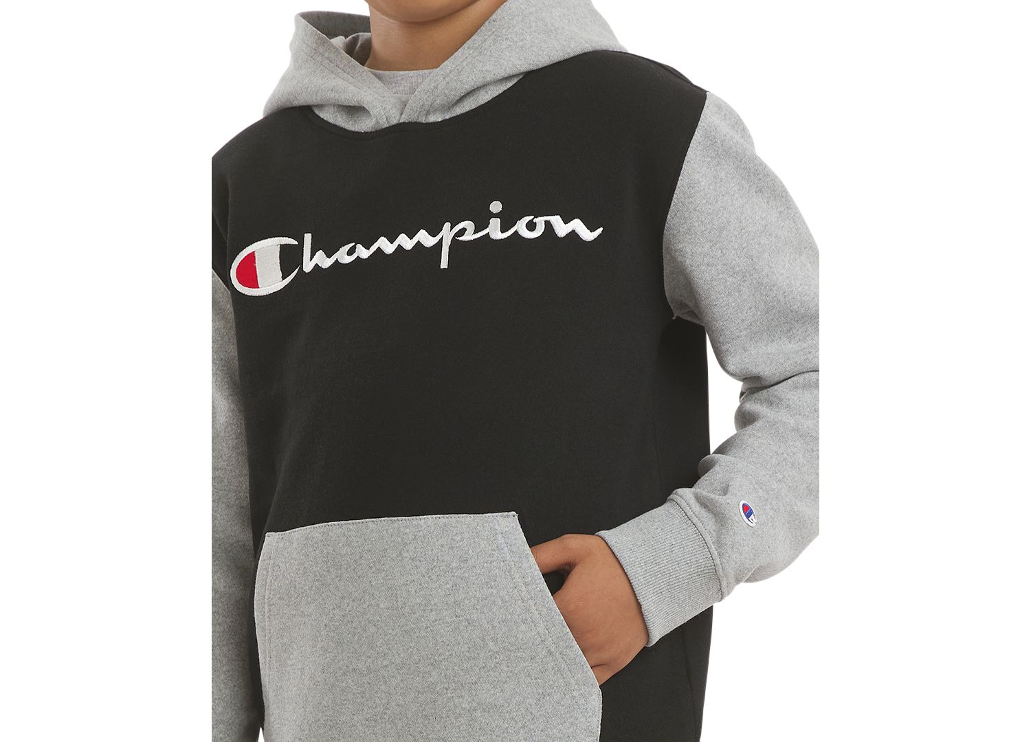 Boys' 8-20 Color-Block Logo Hoodie