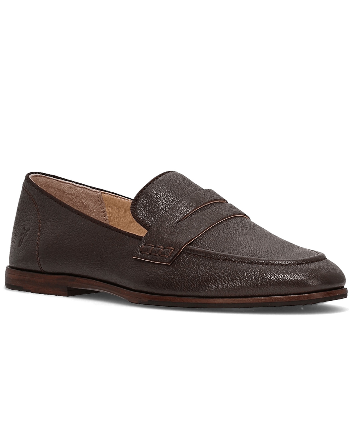Frye Women's Faith Leather Loafers In Dark Brown