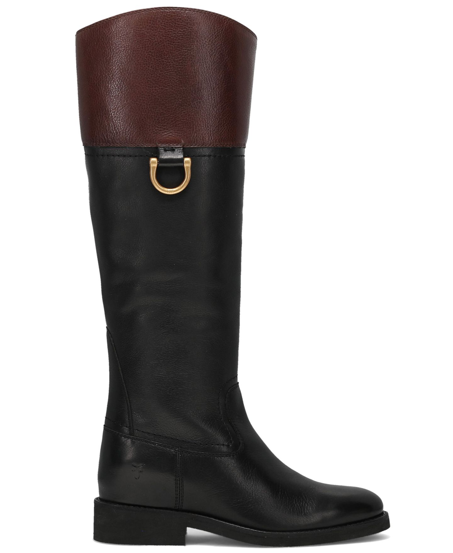 Женские ботинки Frye Quinn Riding Round Toe, цвет: Чёрный / Коричневый — фото 2