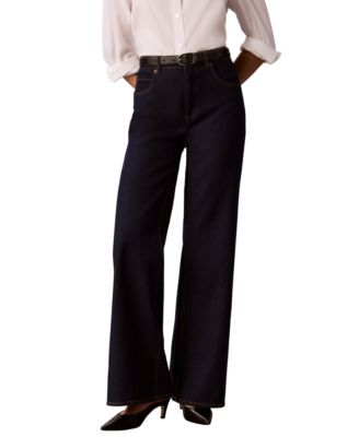 Women's High-Rise Wide-Leg Flare Jeans