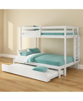 Bear Plywood Twin/Full Bunk with Trundle