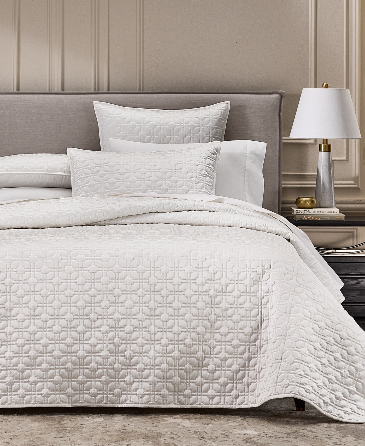 Hotel Collection Porto Quilted 3-Piece Coverlet Set, King, Macy's Exclusive
