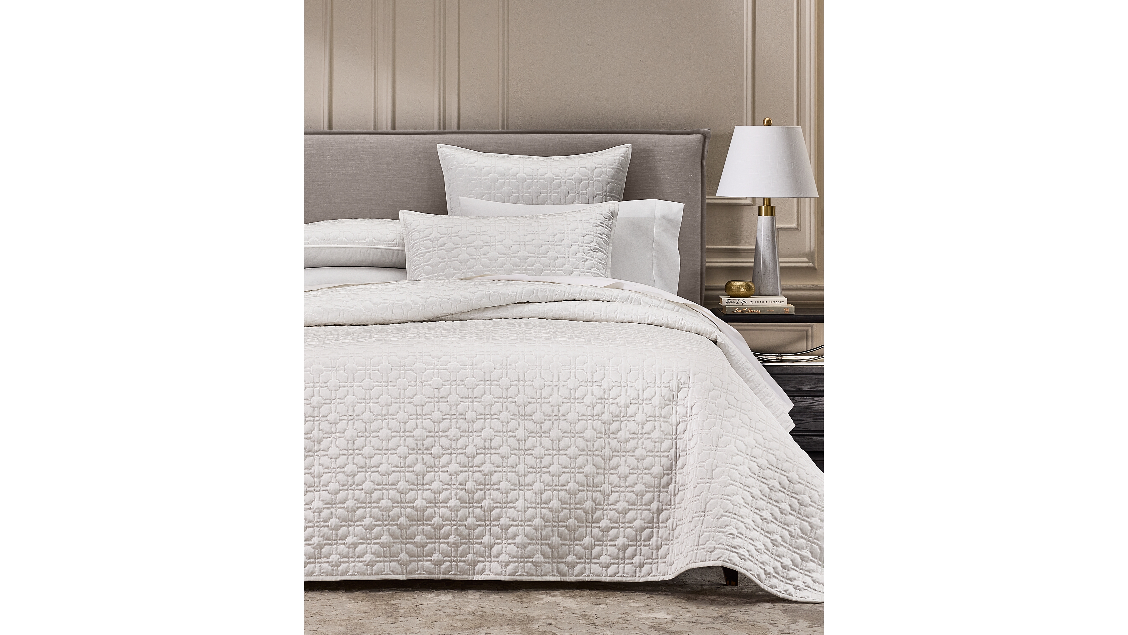 Hotel Collection Porto Quilted 3-Piece Coverlet Set, King, Macy's Exclusive
