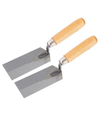 Steel Masonry Margin Trowel Wooden Handle Bricklaying Concrete Tool