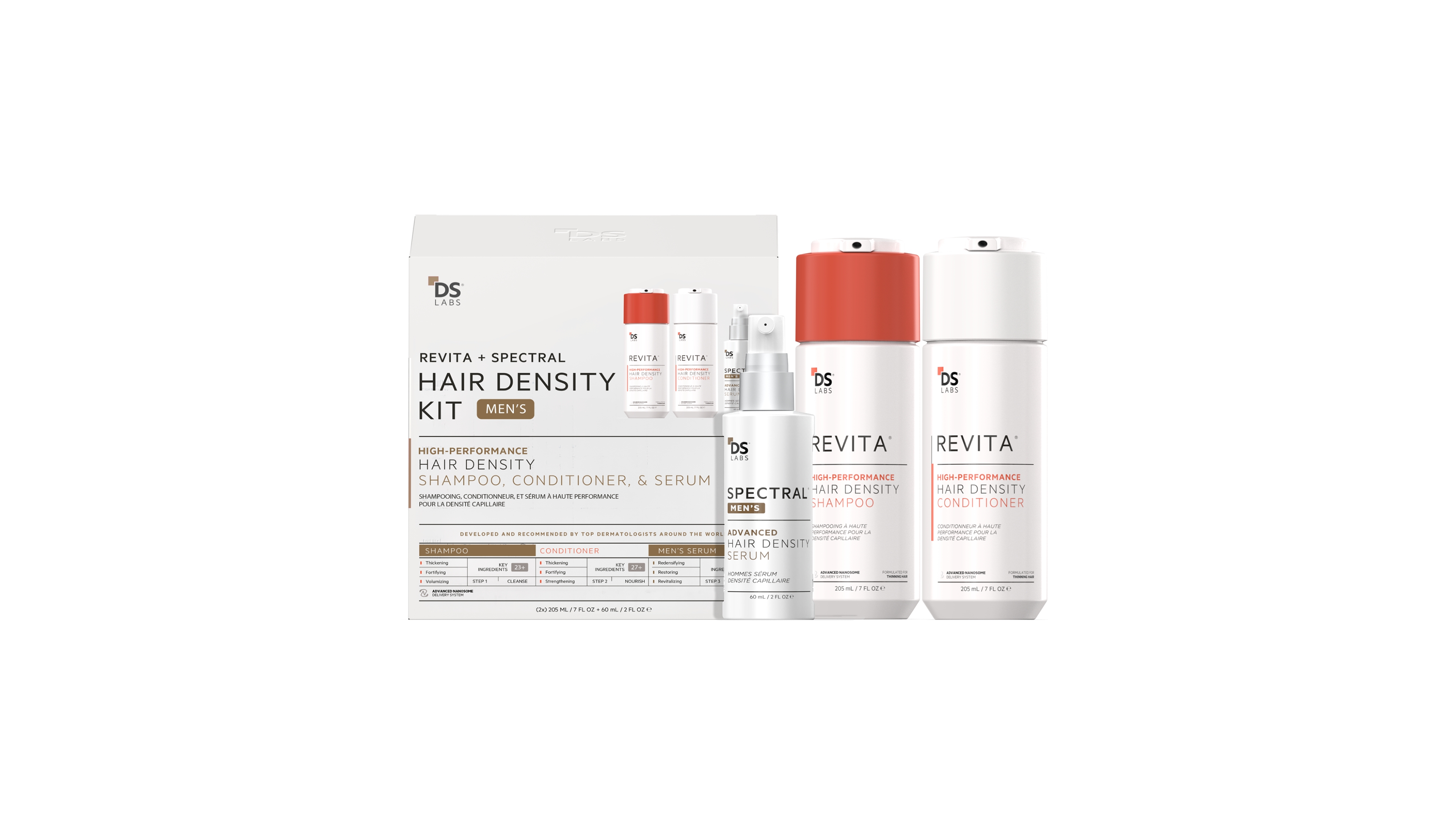 Ds Laboratories Men's 3-Piece Hair Density Set