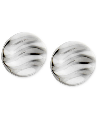 Nambé Rippled Stud Earrings in Sterling Silver, Only at Macy's