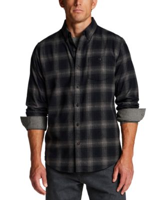 Men's Button-Front Flannel Shirt