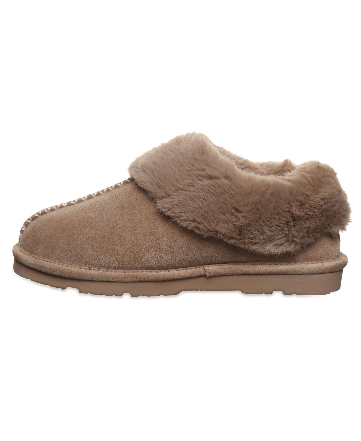 Женские тапочки Bearpaw Bella Suede Slip-On Slippers, цвет: Берёзовый — фото 6