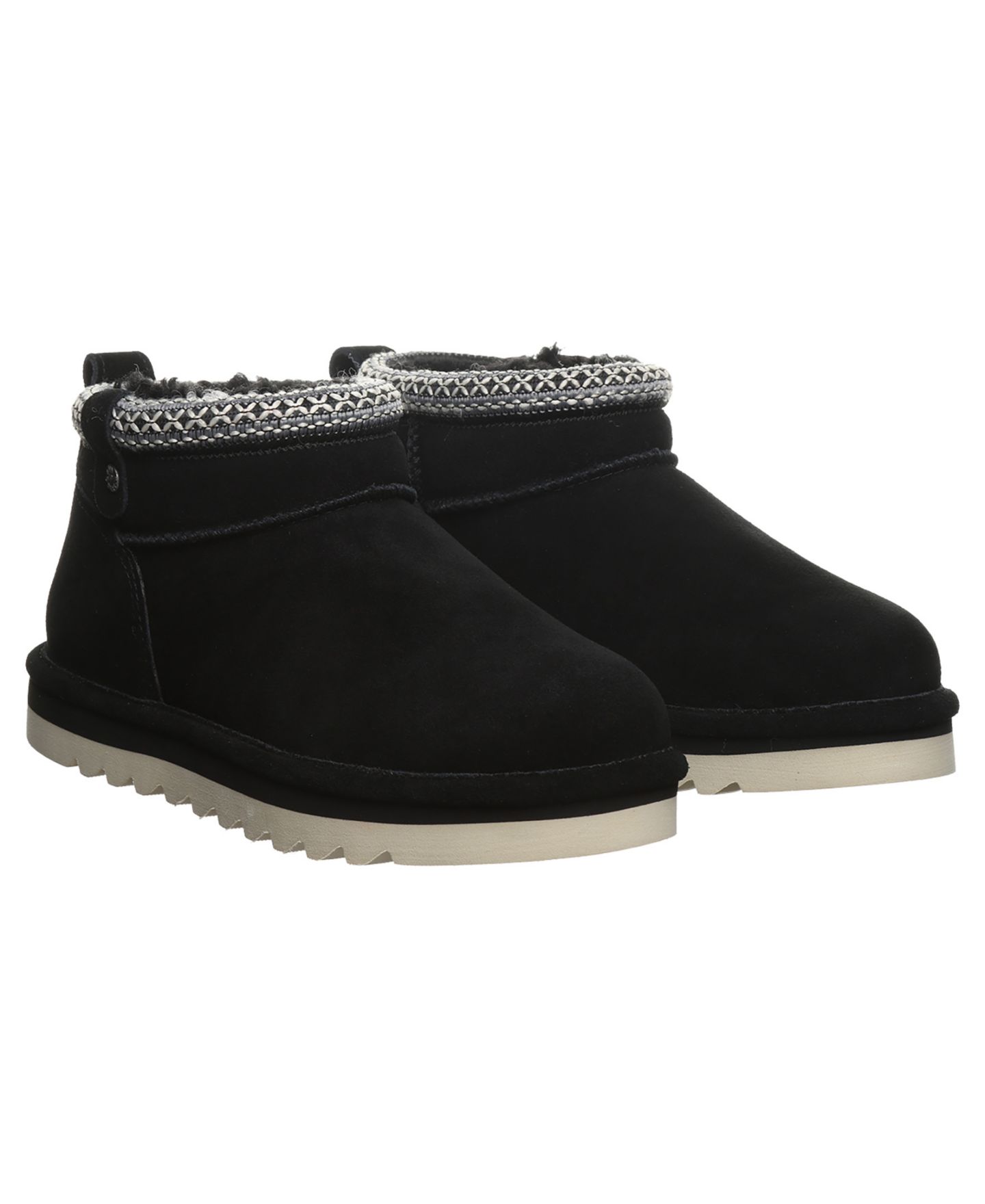 Женские ботинки BEARPAW Langly Platform Pull-On Short, цвет: Чёрный — фото 6
