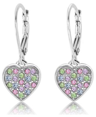 Kids Heart Hypoallergenic Earrings for Girls with Sterling Silver Leverbacks