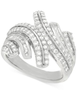 Wrapped in Love Diamond Statement Ring (1 ct. t.w.) in Sterling Silver ...