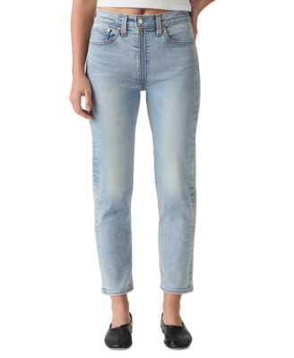 Women's Wedgie Straight-Leg High-Rise Cropped Jeans