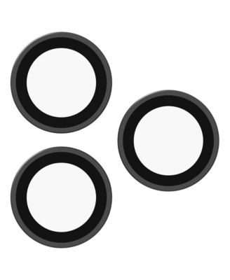 Glass Elite Tempered Glass 3-Piece Camera Lens Protection Rings, Compatible with Apple iPhone 15 Pro, 16 Pro, and 17 Pro