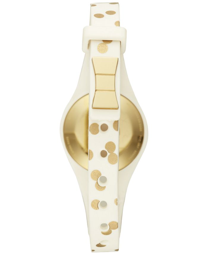 kate spade new york Women's Cream and Gold Dot Scallop Activity Tracker