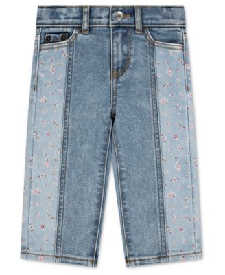 Baby Girls' Wide Leg Color-Block Pants