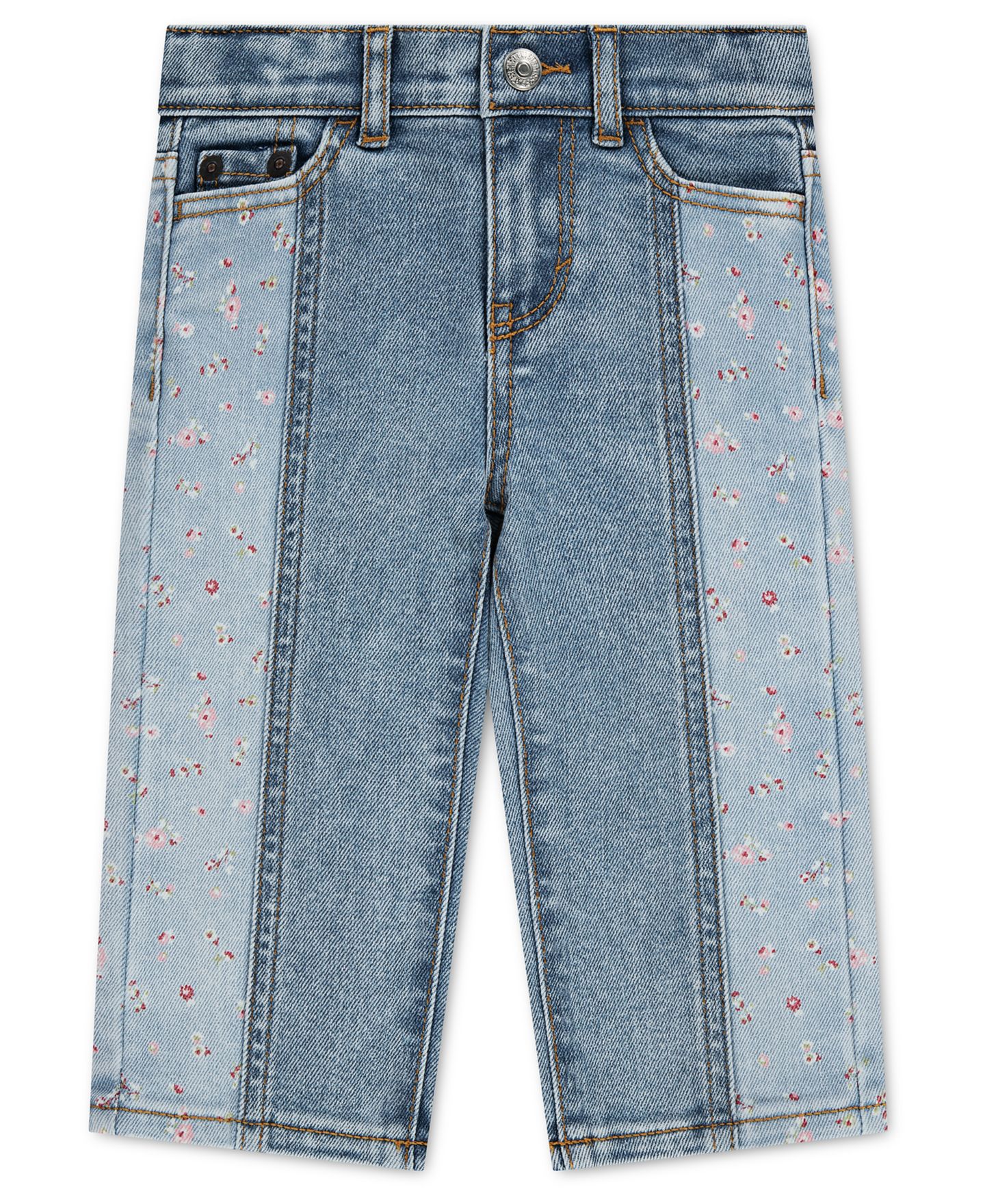 Брюки Levi's Wide Leg Color-Block Pants для девочек-малышей, цвет: Be Cool Without Destruction — фото 1