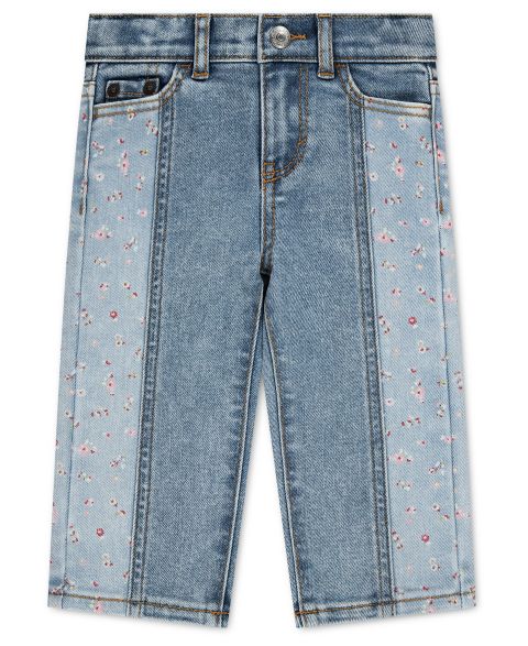 Брюки Levi's Wide Leg Color-Block Pants для девочек-малышей, цвет: Be Cool Without Destruction