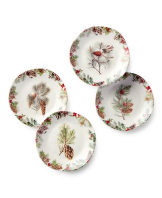 Woodland Canape Plates, Set of 4