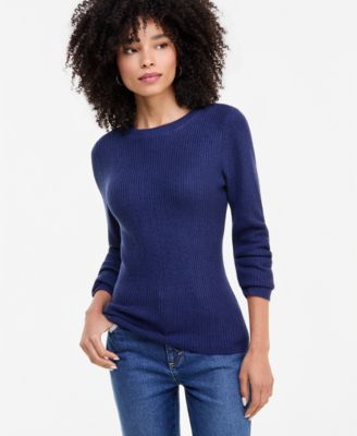 Women's Rhinestone Rib Sweater