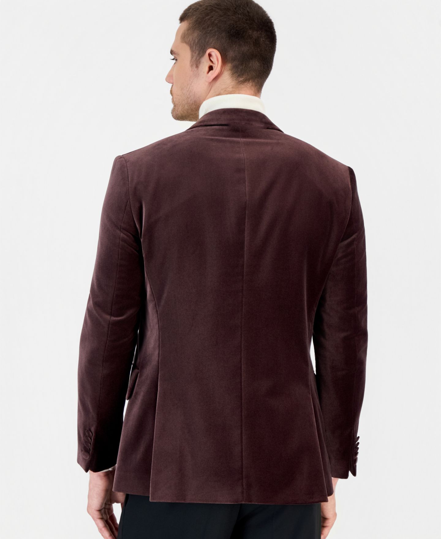 Мужской пиджак Hugo Boss Modern-Fit Velvet Blazer, цвет: Коричневый — фото 2