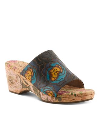 Women's Niceneasy Slide with Hand-Painted Design