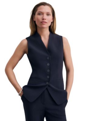 Women's Clever Crepe Doppio Hartley Waistcoat