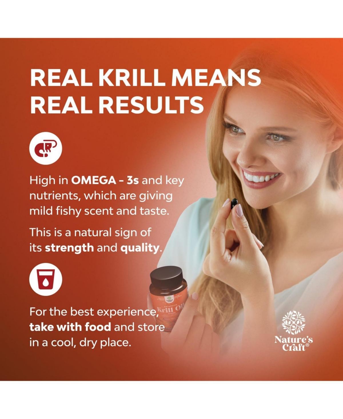 Nature's Craft Krill Oil Softgels, Nature's Craft, 120ct