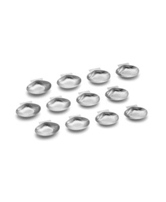 Stainless Steel Set of 12 Grillable Sea Shells