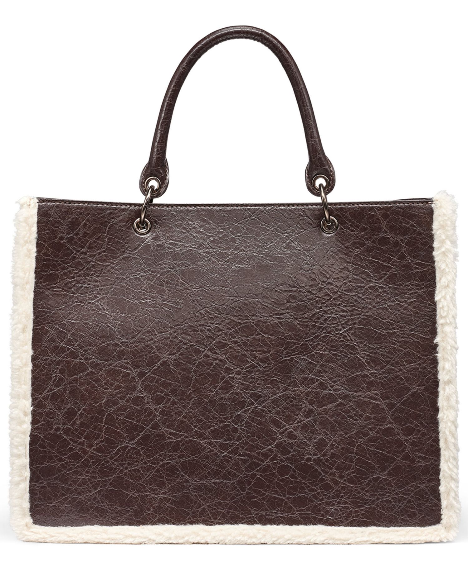 Kieran Medium Sherpa Tote Handbag