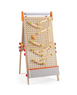 Double-Sided Adjustable-Height Kids Art Easel