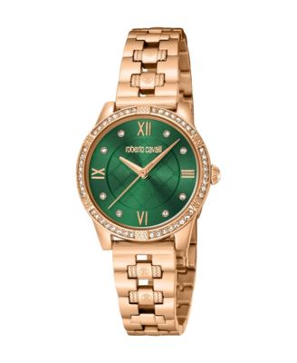 Women's Glam Quartz IP Stainless Steel Bracelet Watch