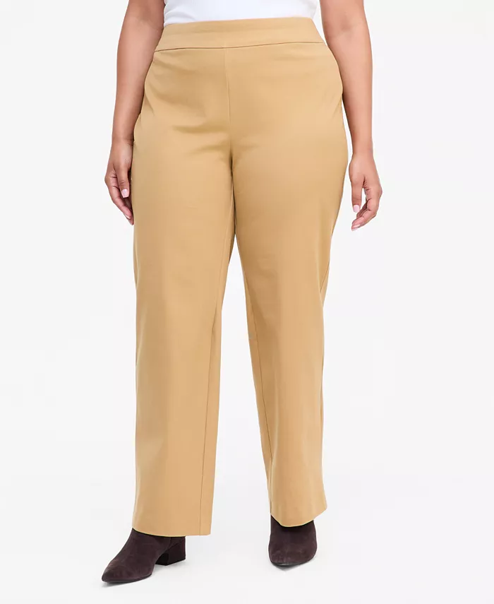Plus Size INCredible Stretch Straight High-Rise Pull-On Pants - thumbnail 3