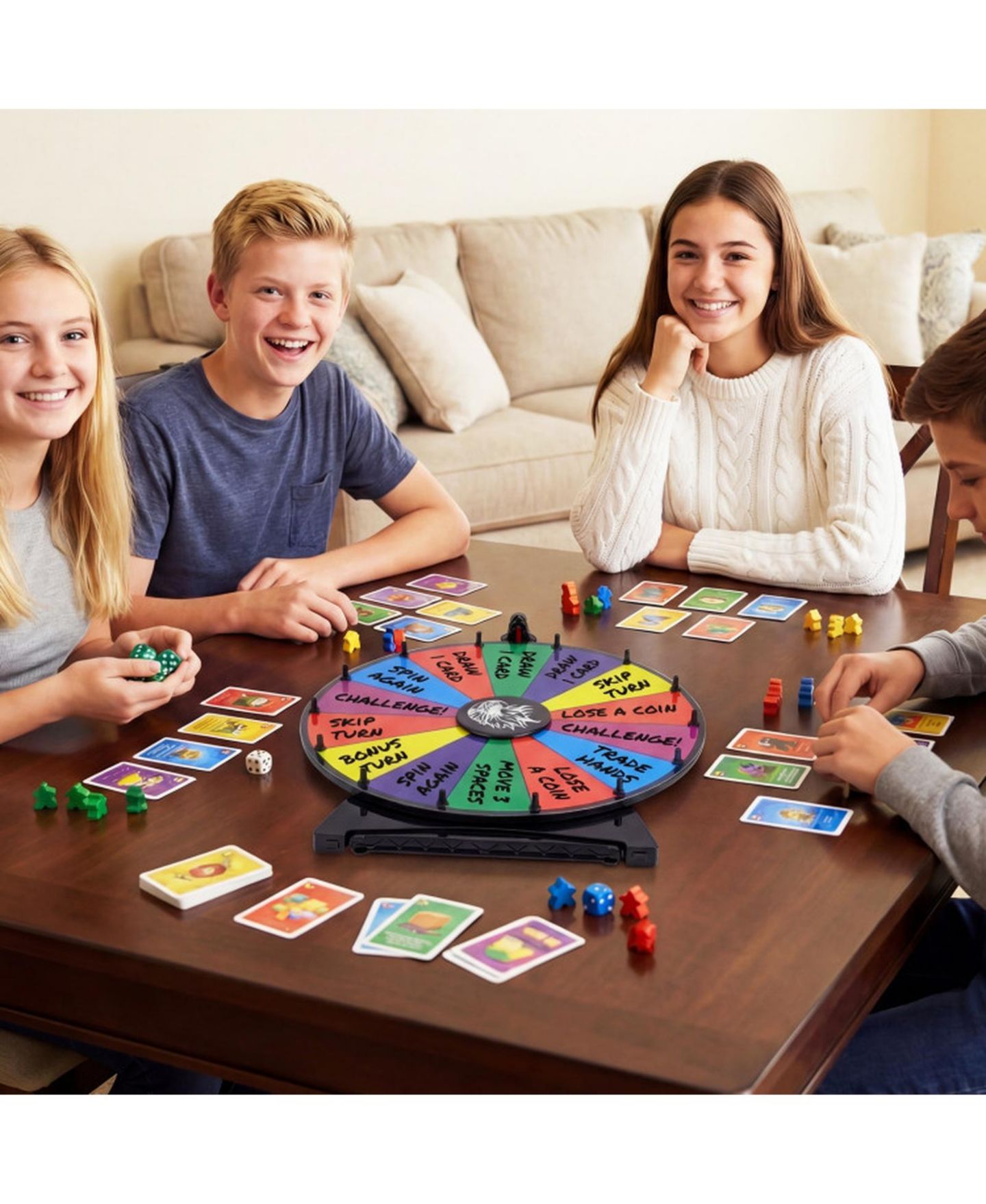 Детские настольные игры SUGIFT Spinning Prize Wheel, 14-Piece Board Game, Ages 8+, цвет: Open Miscellaneous — фото 8