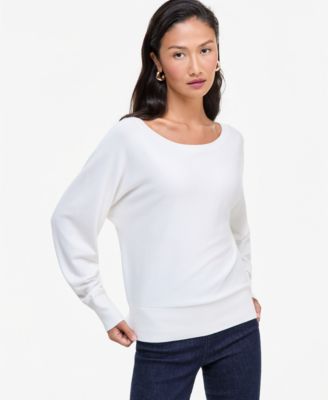 Women's Boat Neck Long-Sleeve Sweater