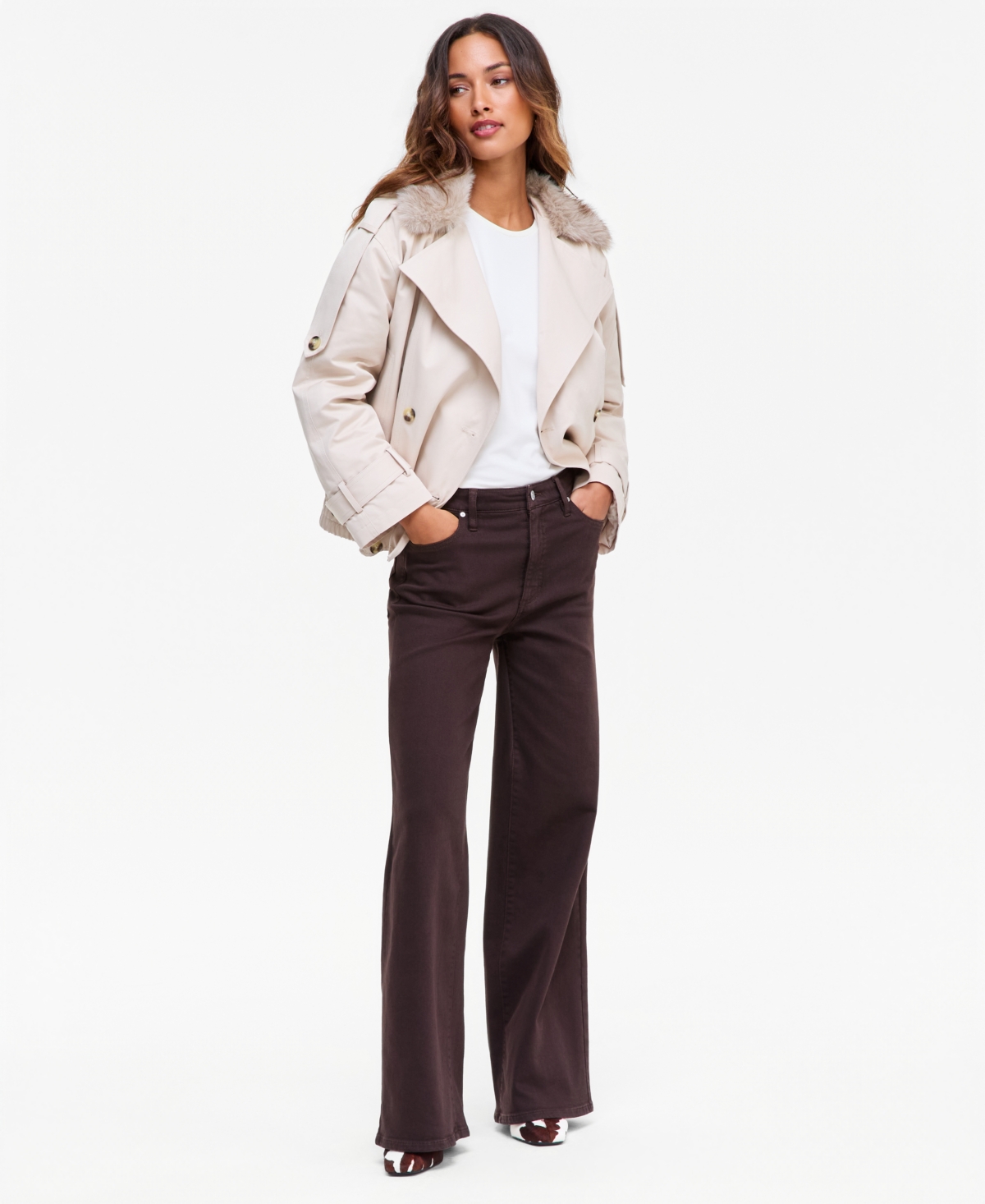 I.n.c. International Concepts Women's High-Rise Wide-Leg Jeans, Macy's Exclusive