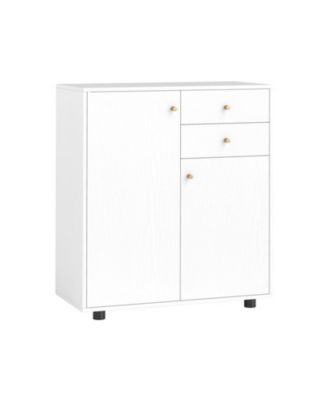 Kitchen Sideboard Buffet Cabinet Coffee Bar with 2 Drawers 2 Doors and 3 Adjustable Shelves