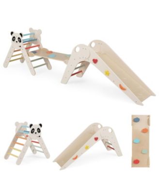 Foldable Wooden Montessori-Style 3-Piece Climbing Set, Ages 3+