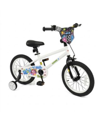 16 in Kids' Bike with Training Wheels and Dual Brakes, Ages 4-7