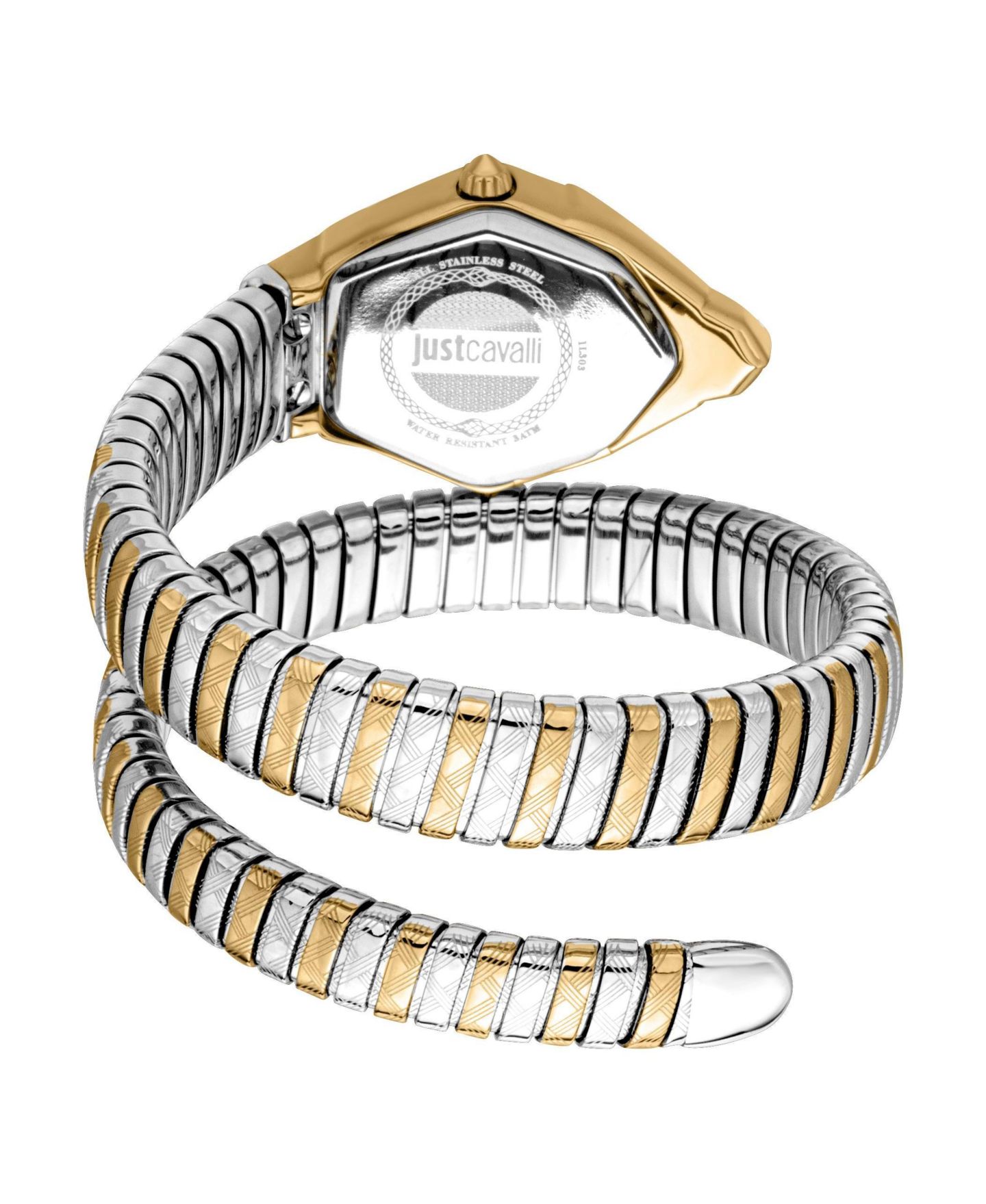 Женские часы Just Cavalli Glam Chic Quartz Stainless Steel Bracelet Watch, цвет: Золотой — фото 2