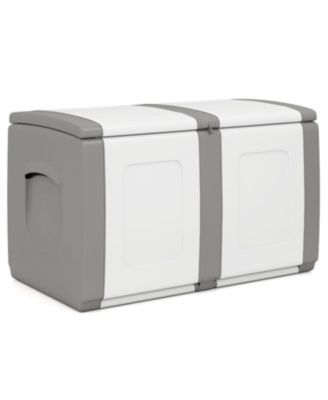 Gallon Deck Box with Lockable Lid for Package and Patio Storage