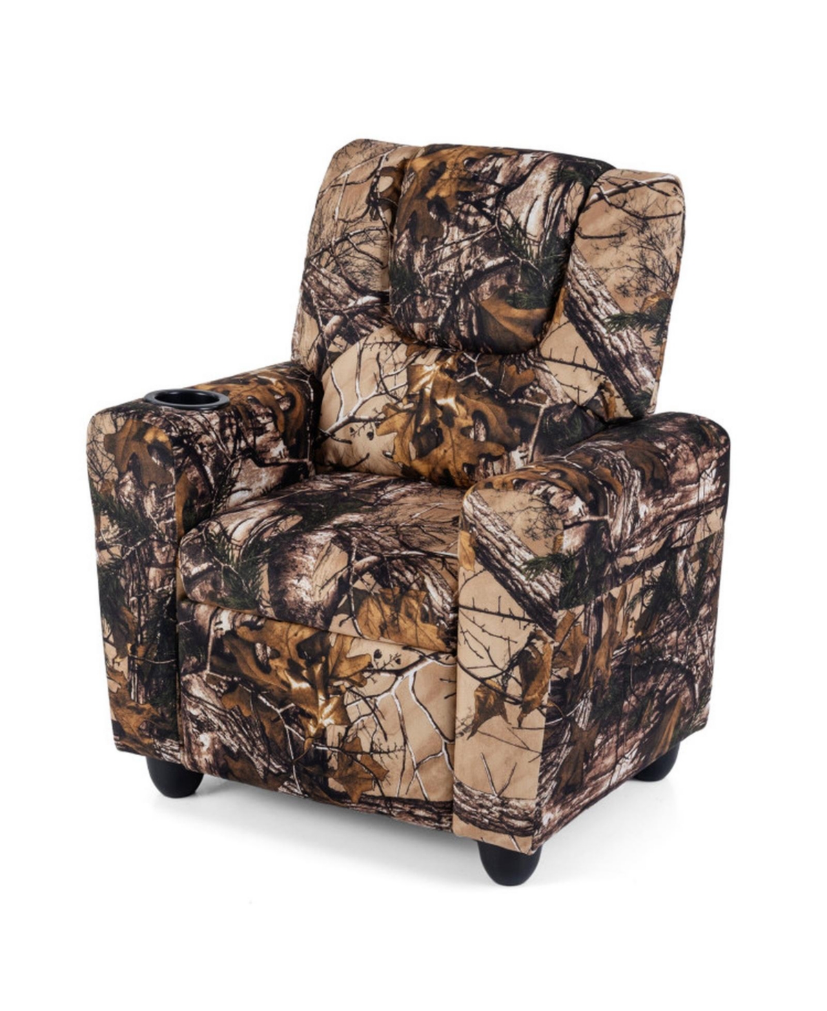 Sugift Kids Push Back Recliner Chair Toddler Reclining Armchair with Cup Holder