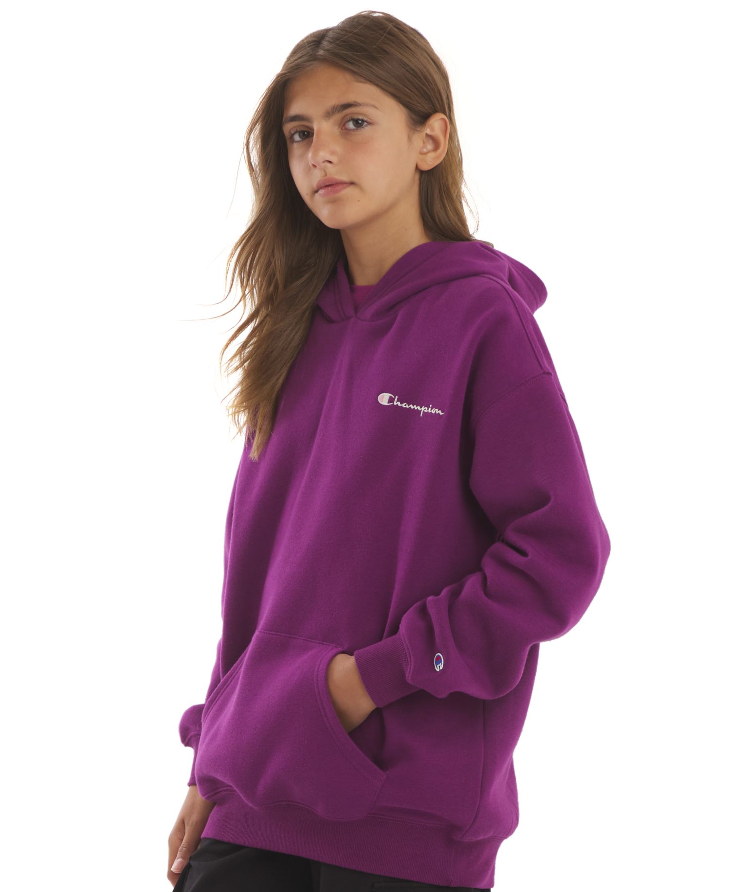 Girls' 4-16 Bow Graphic Hooded Sweatshirt