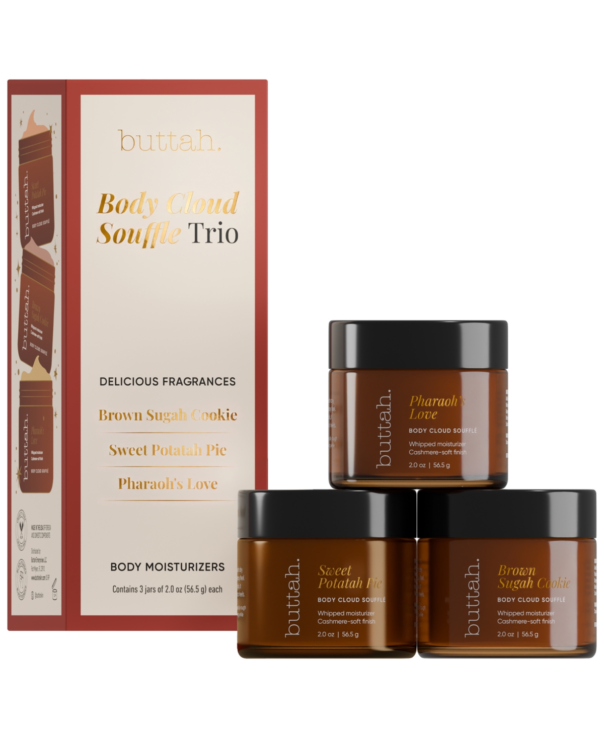 Buttah Skin 3-Piece Holiday Treat Body Cloud Souffle Set