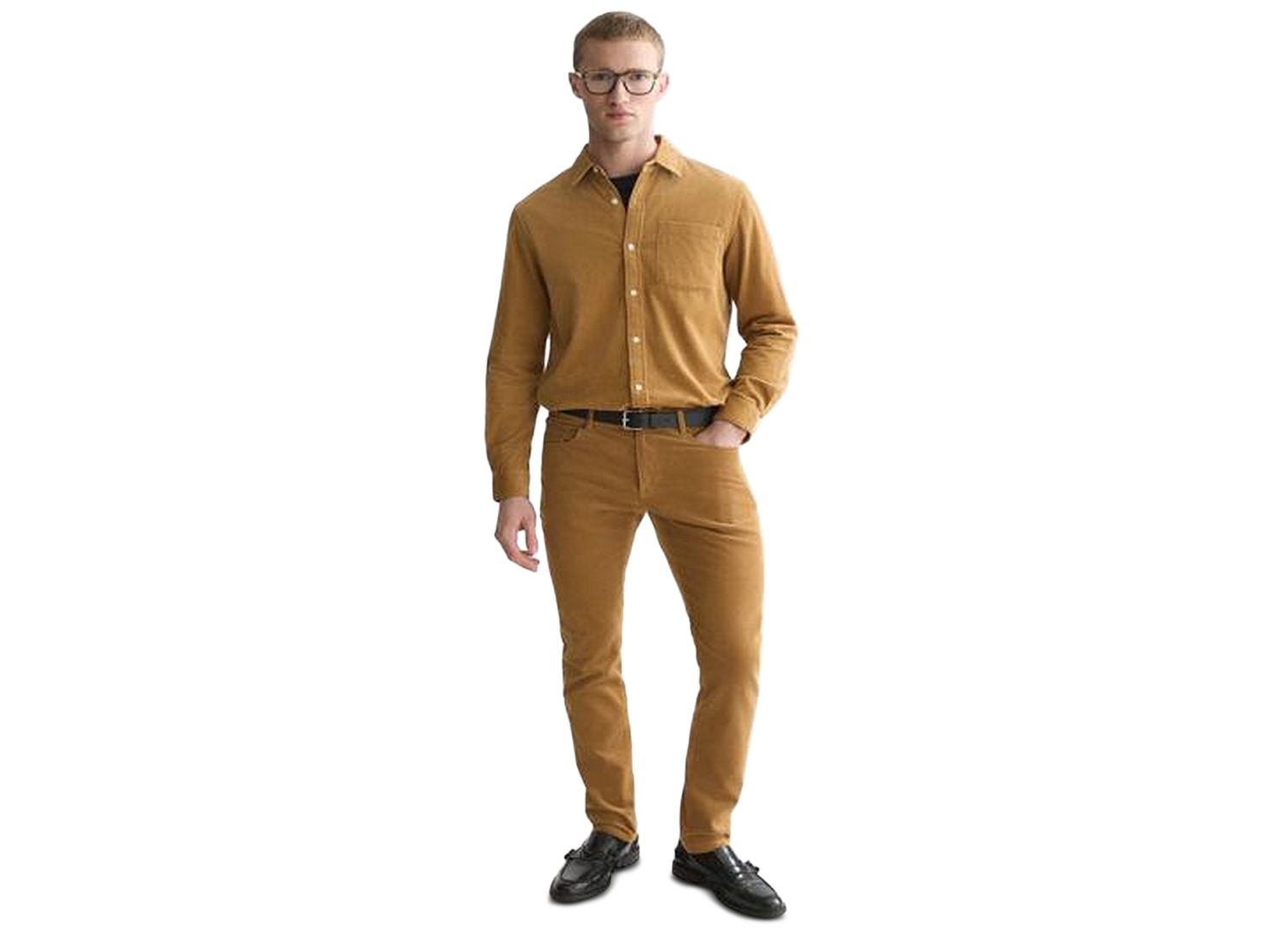 Men's Corduroy Button-Down Shirt