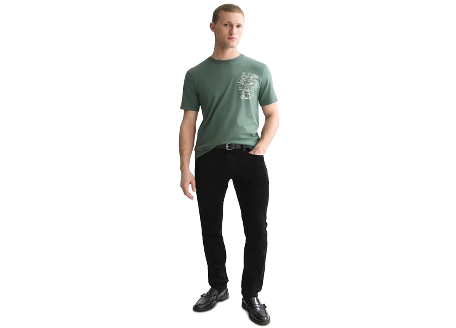 Men's Left Chest Artwork Regular-Fit T-Shirt