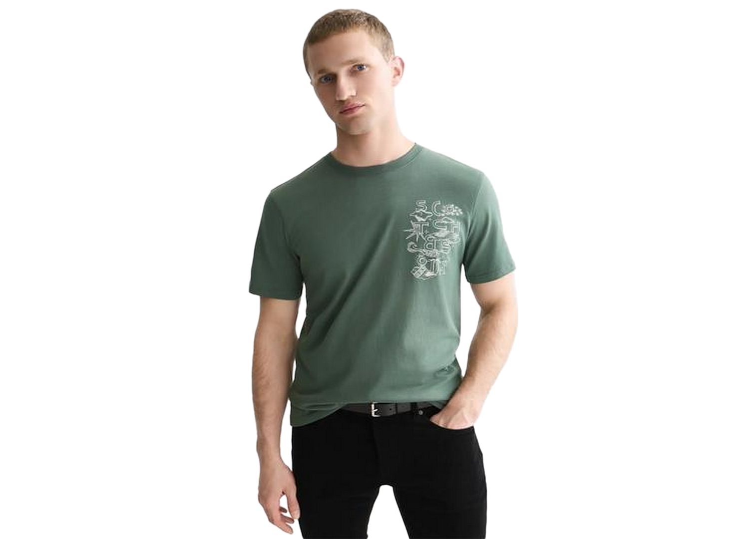 Men's Left Chest Artwork Regular-Fit T-Shirt