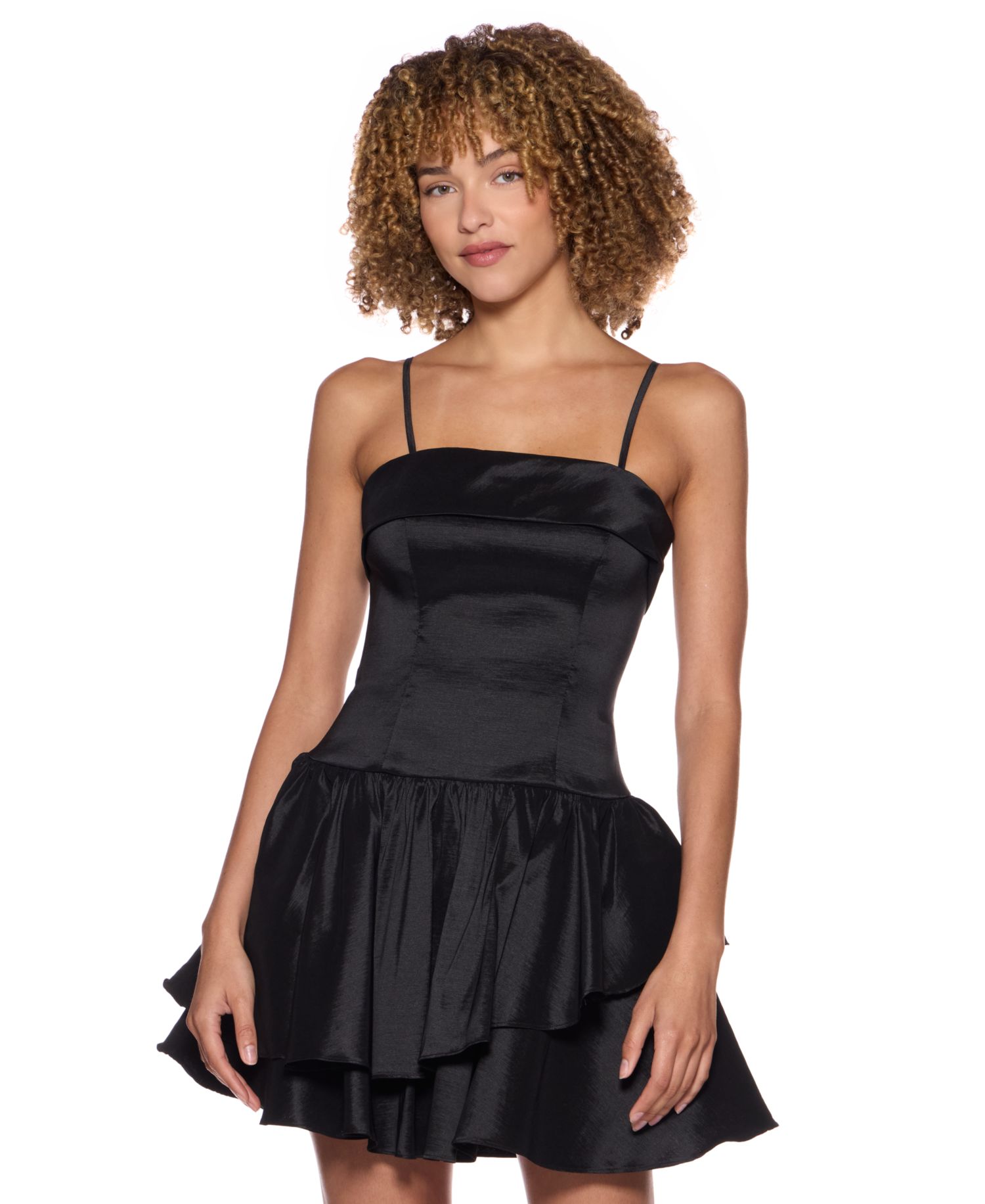 Juniors' Sleeveless Short Fit & Flare Dress