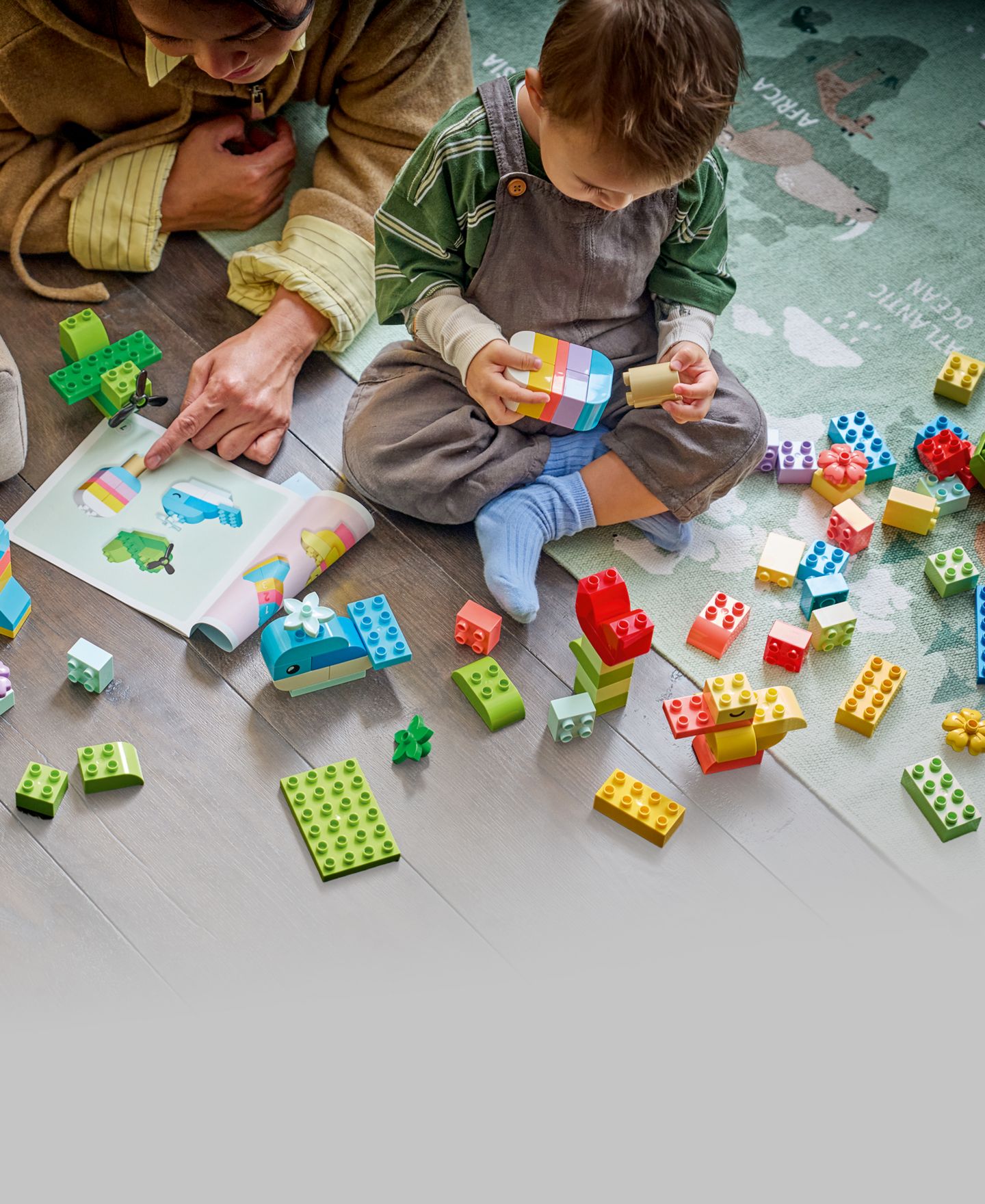 Детские конструкторы LEGO® Duplo Classic Colorful Creative Box 10479, 80 Pieces — фото 6